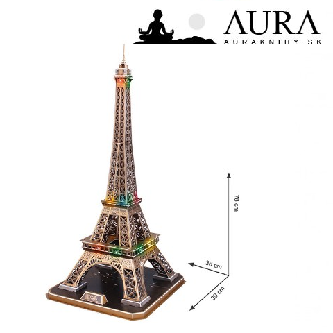 Eiffelová veža LED 3D puzzle